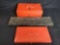 3 empty snap on metal tool boxes