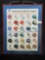 Framed poster of NFL team helmets.