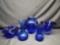 Colbalt Blue glassware Vases and Serving bowls