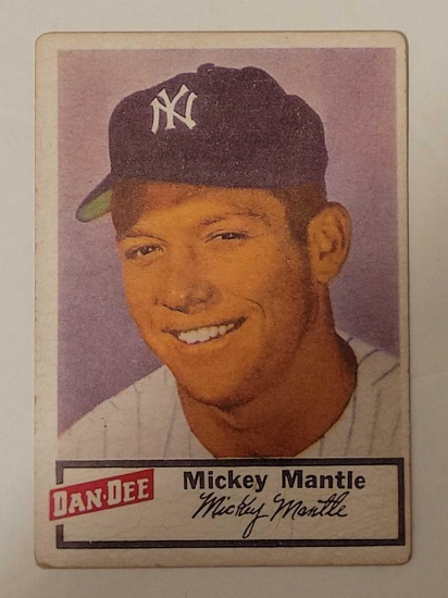 1954 Mickey Mantle Dan Dee Potato Chips Card