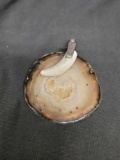 Rebecca Collins Sterling Silver Geo slice handmade pendant