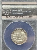 ANACS 2017-S Enhanced Uncirculated 70 Frederick Douglas Quarter 225th Anniversary of the US Mint Hol