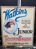 Watkins vintage metal sign