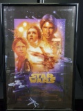 Framed poster print with signature and date.