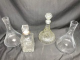 Glass Decanters Lot