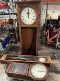 Lot of Large Clocks Bradbury Jones Synchronome, Stromberg Electric, New Haven