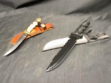 Schrade Uncle Henry Knife and Black Blade Combat Knife