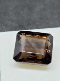 11.10ct Smoky Quartz Step cut Gemstone