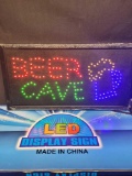 Beer Cave LED Display Sign New in Box