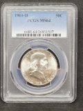 PCGS 1961-D MS64 Franklin Half So Close to Full Bell Lines