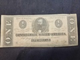 1864 $1 Confederate States of America Note