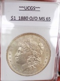 Morgan Silver Dollar 1880 O Gem BU Rare O/O Micro O Toned Stunner Premium coin