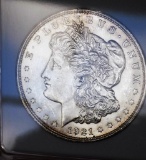 Morgan Silver Dollar 1921 D Gem BU MS++ Pl Glassy Mega Rare Date Proof like Strike