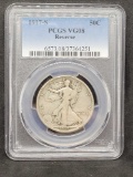 PCGS 1917-S Very Good 8 Walking Liberty Half Mintmark on Reverse