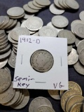 100 Mixed Date Problem-Free Liberty V Nickels from 1883-1912 Good to Fine