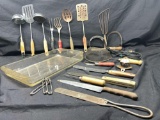 Vintage Kitchen Equipment and Pyrex baking glassware