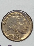 1938-D/D Buffalo Nickel-Gem Uncirculated Blast White. Rare ?D over D? Re-punched Mintmark