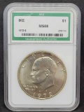 1972-S ANI MS68 Silver Eisenhower Dollar Near Perfect!!
