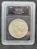 1934-S Very Good Slabbed Peace Dollar Key Date
