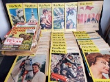 Box of vintage magazines.