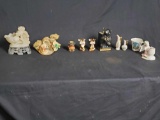 Lot of assorted hand painted ceramics ornaments