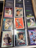 Mix of football and baseball card's 300+ in top loaders