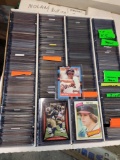 500+ baseball and football cards