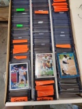 500+ baseball and football cards