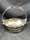 Antique Silver Plated Fruit Basket Acme Silver CO. 107 Toronto