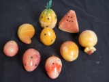 Rocks Shaped and decorated like fruit.