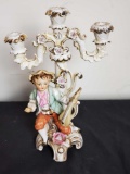 Vintage decorative ceramic candle holder.