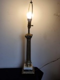 Vintage lamp with out lampshade.