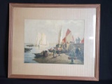 Framed and signed art.