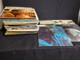 Box of vintage records.