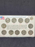 Complete 11-Coin World War Silver War Nickel Set in Holder