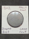 1802 Draped Bust Large Cent in About Good