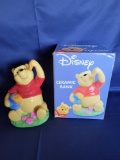Disney Enesco Pooh Ceramic Bank in Box