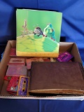 Box Full of Disney Read Along Cassette Tapes and Books