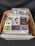 Box Full of Sports Cards in Pages