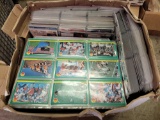 Box Full of Sports Cards in Pages