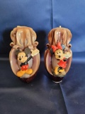 Disney Mickey Minnie Carved Candles 2 Units