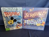Disney Scrabble Pictureka Board Games Sealed 2 Units