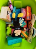 Bin Full of Disney Toys Games Collectibles
