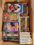 Box Full Disney VHS Tapes