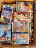 Box Full Disney VHS Tapes