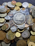 (5) Five Pounds of World Coins-Great Mix-Includes Silver & Coins from the 1800?s
