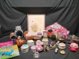 Collectables lot Musical Trinket boxes Candles