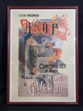 Framed poster print.