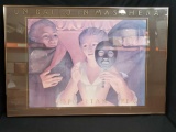 Framed poster print with signature and numbered 200/250