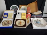 Lot of 8 decorative collectors plates.